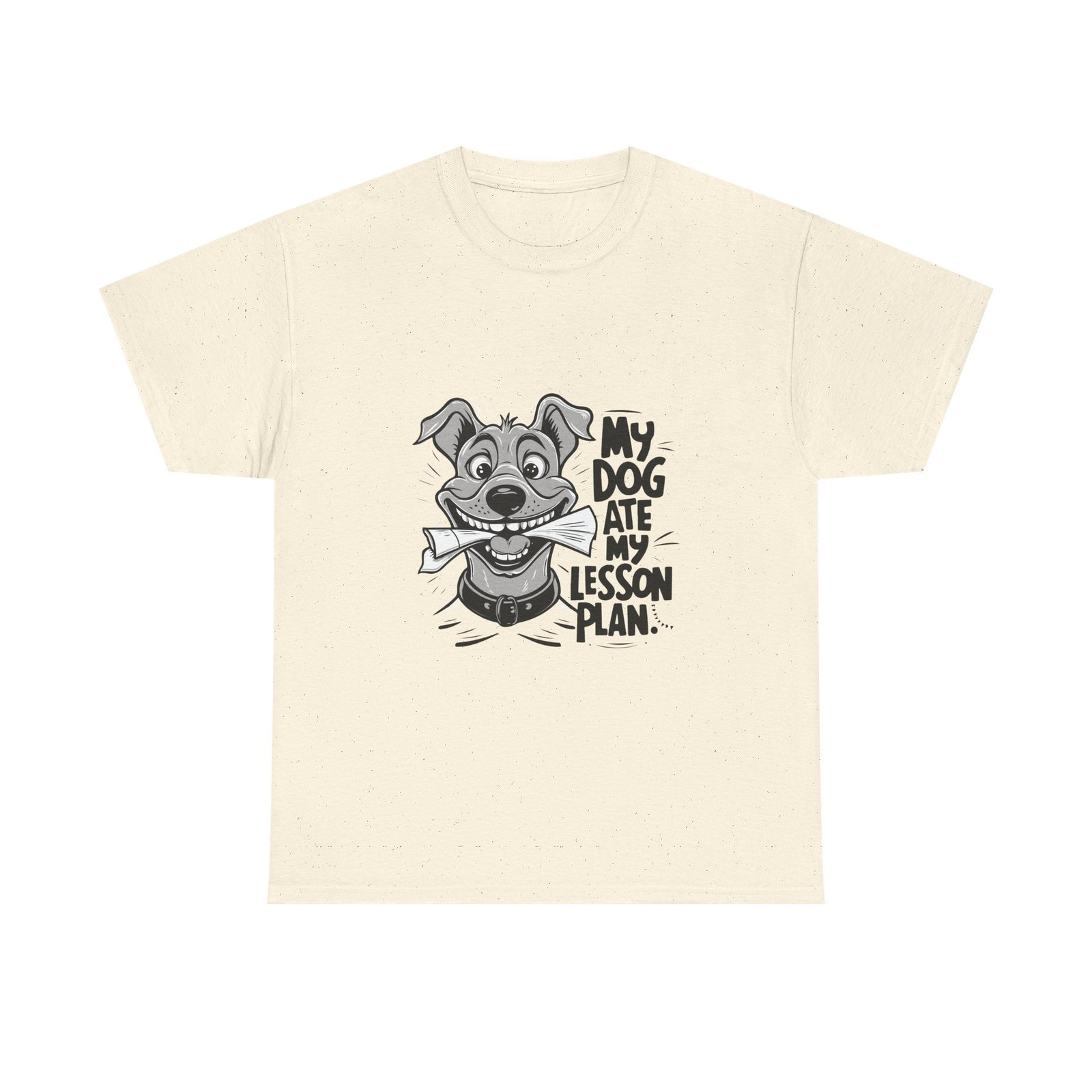 Playful My Dog Ate My Lesson Plan Funny Teacher Design - T-shirt - Image 5
