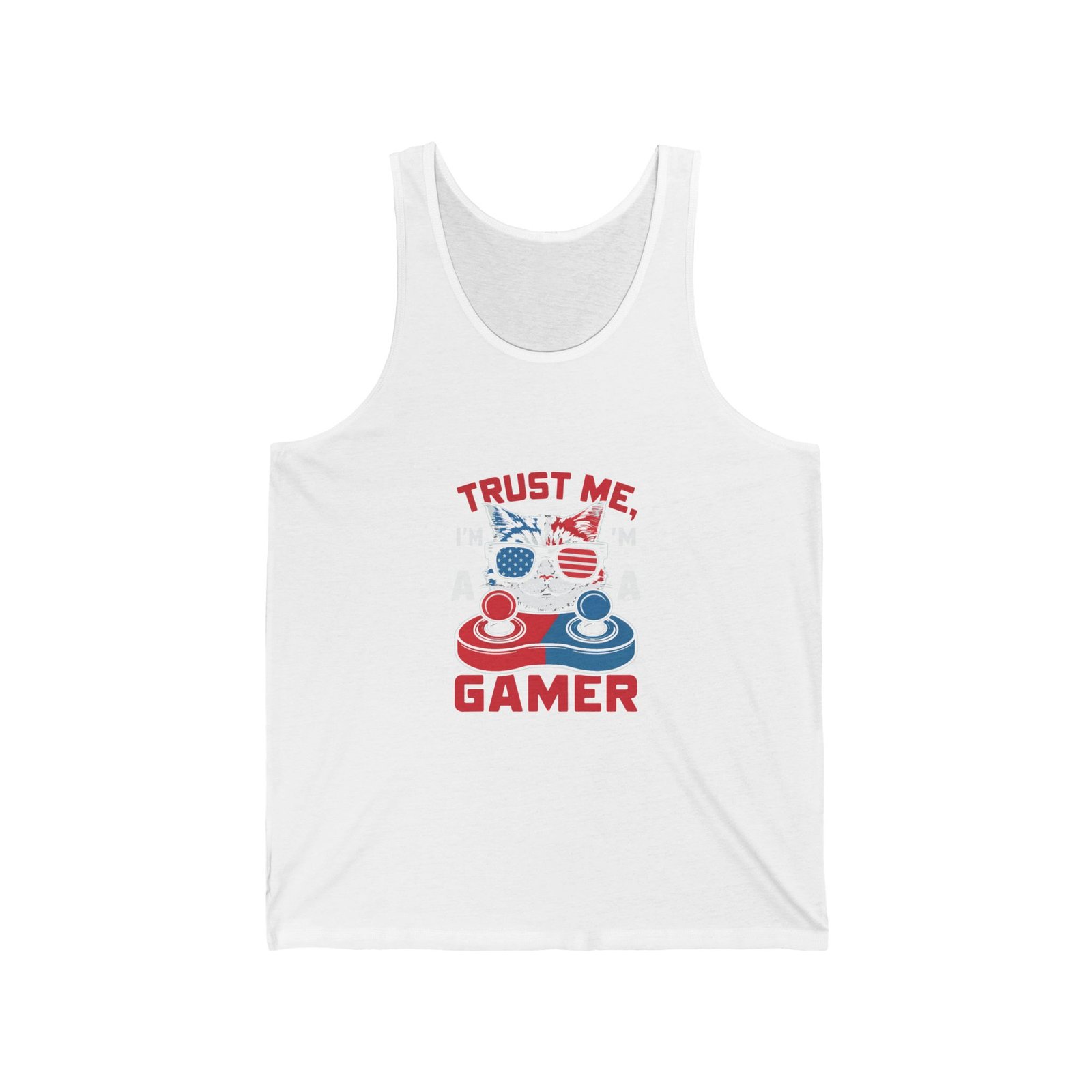 Trust Me Gamer Cat Funny Gaming Illustration - Tank Top