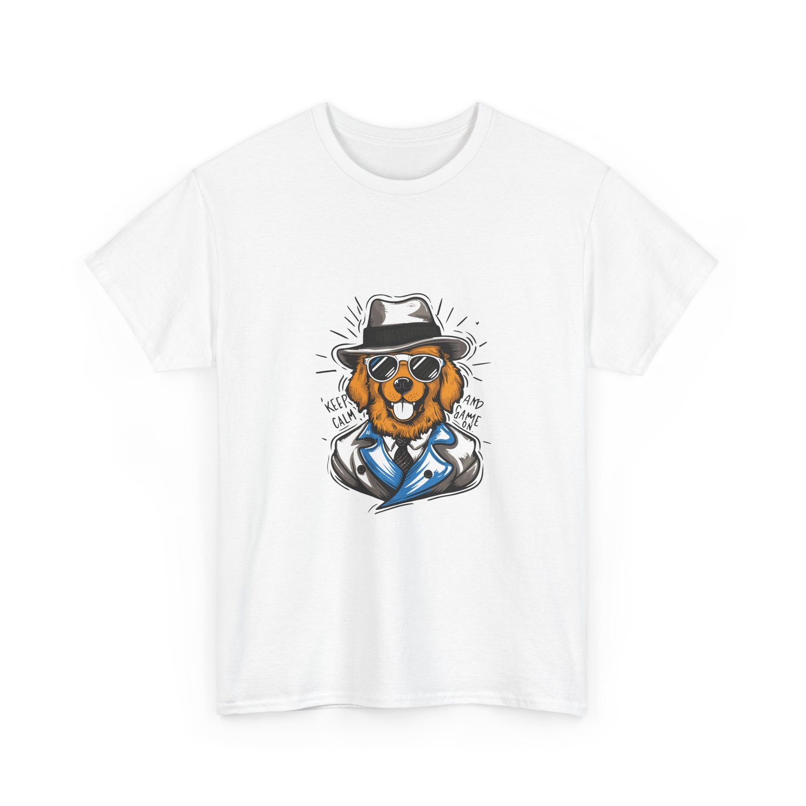 Vibrant Neon Dog Art Illustration with Futuristic Glow - T-shirt - Image 3