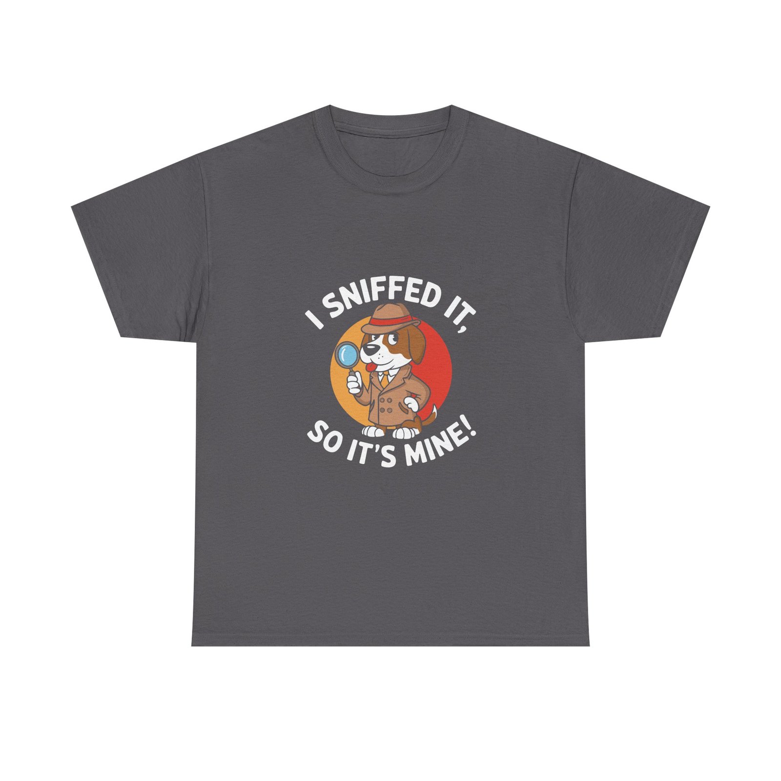Cute Detective Dog Wearing Glasses Sniffing a Clue Illustration - T-shirt - Image 5
