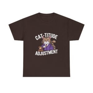 Cat-titude Adjustment Bold Cat Attitude Typography Design - T-shirt