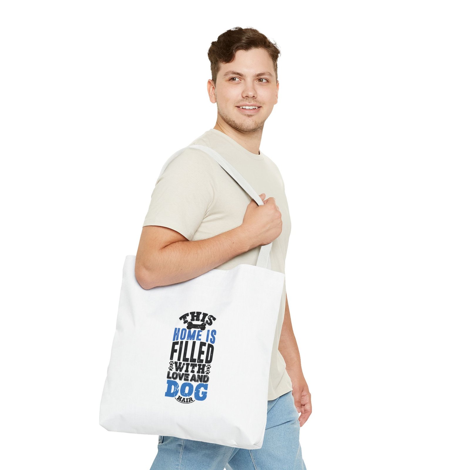 Home Filled With Love Dog Heartwarming Cozy Design - Tote Bag - Image 11