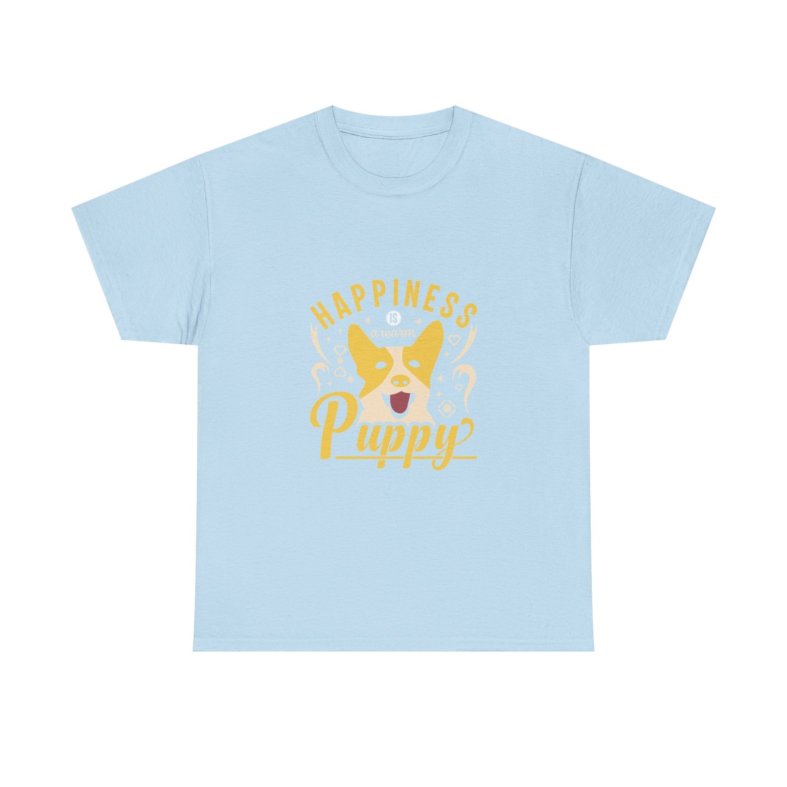 Cute Happiness Is A Puppy Heartwarming Puppy Love Design - T-shirt - Image 9