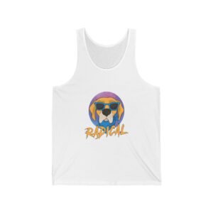 Cool Dog Wearing Radical Sunglasses Graphic - Tank Top