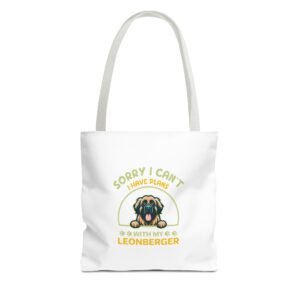 Leonberger Dog Sorry I Have Plans Funny Quote Design - Tote Bag
