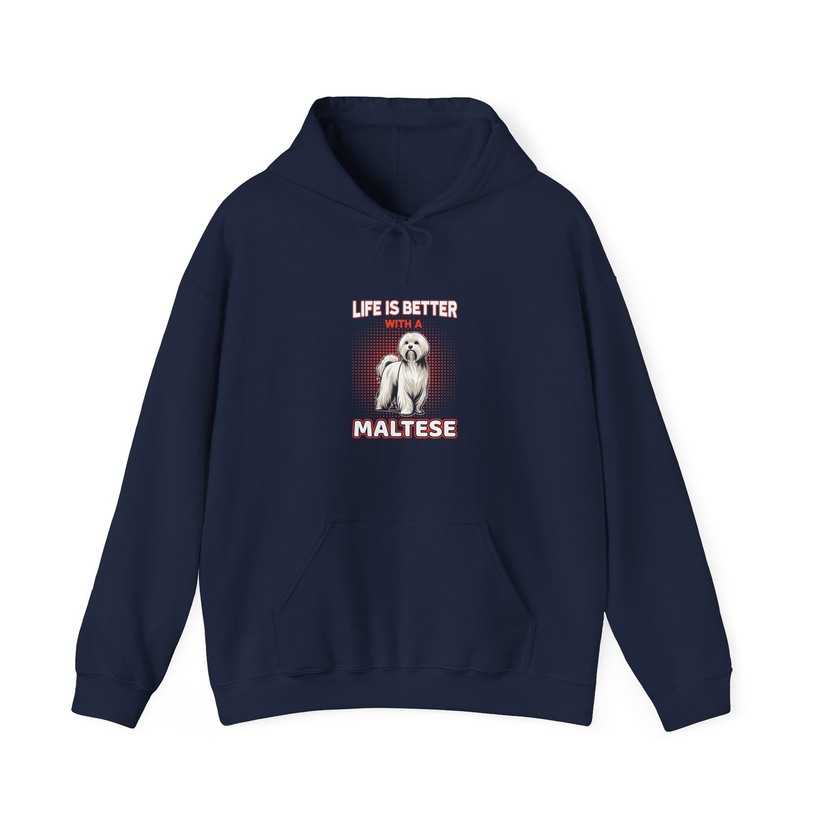 Life Is Better Maltese Dog Lover Graphic - Hoodie - Image 9