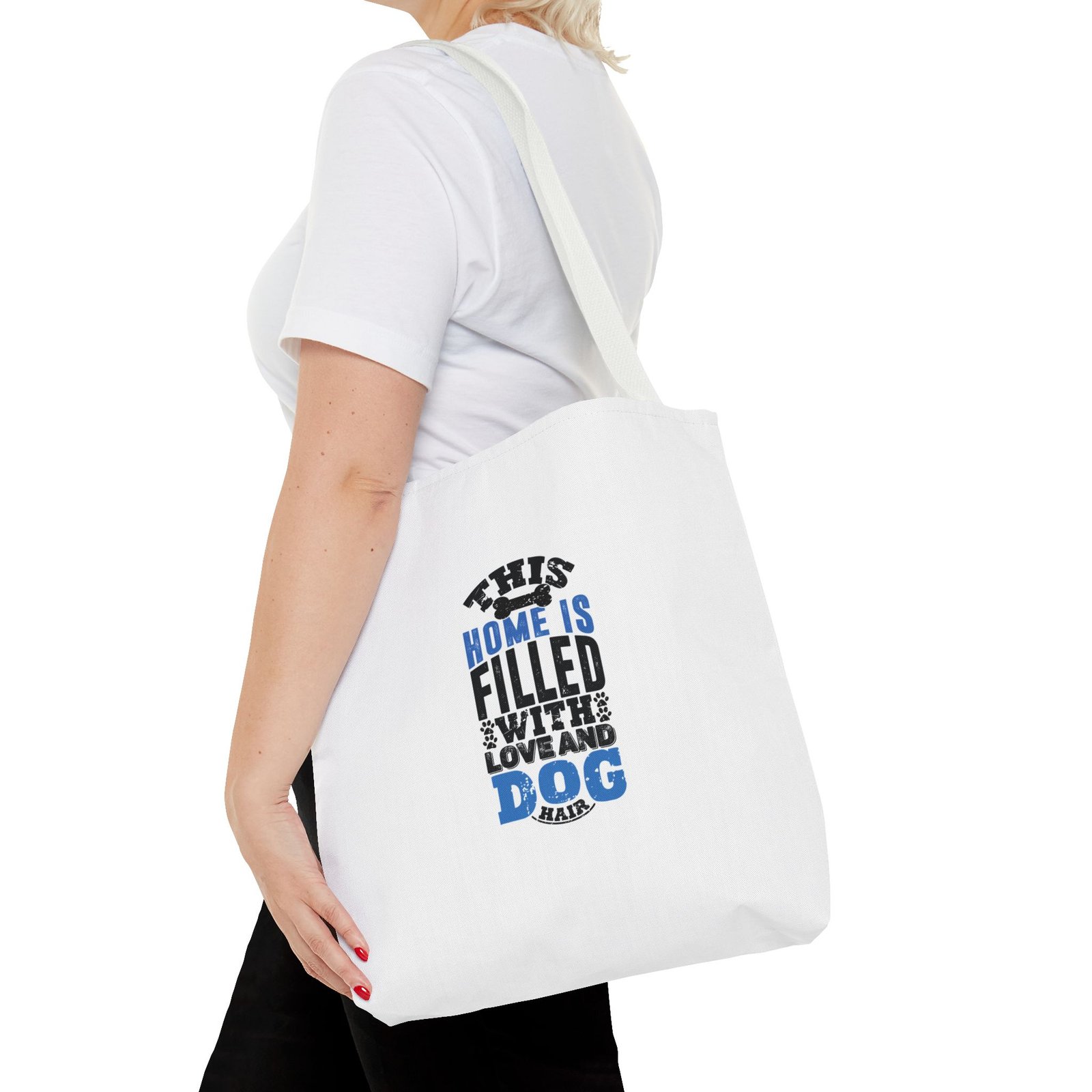 Home Filled With Love Dog Heartwarming Cozy Design - Tote Bag - Image 8