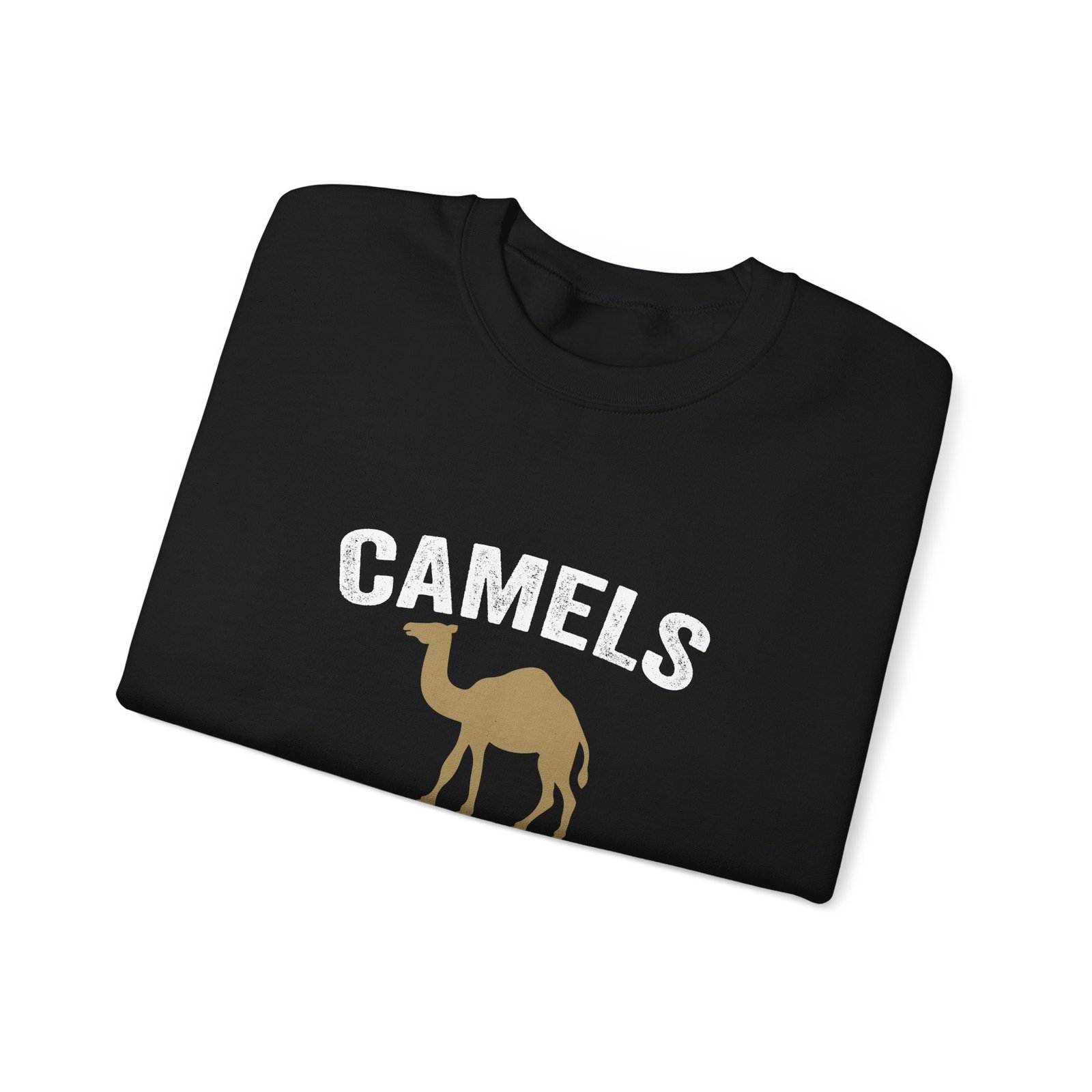 Camels Make Me Happy Funny Quote with Cute Cartoon Camel - Sweatshirt - Image 3