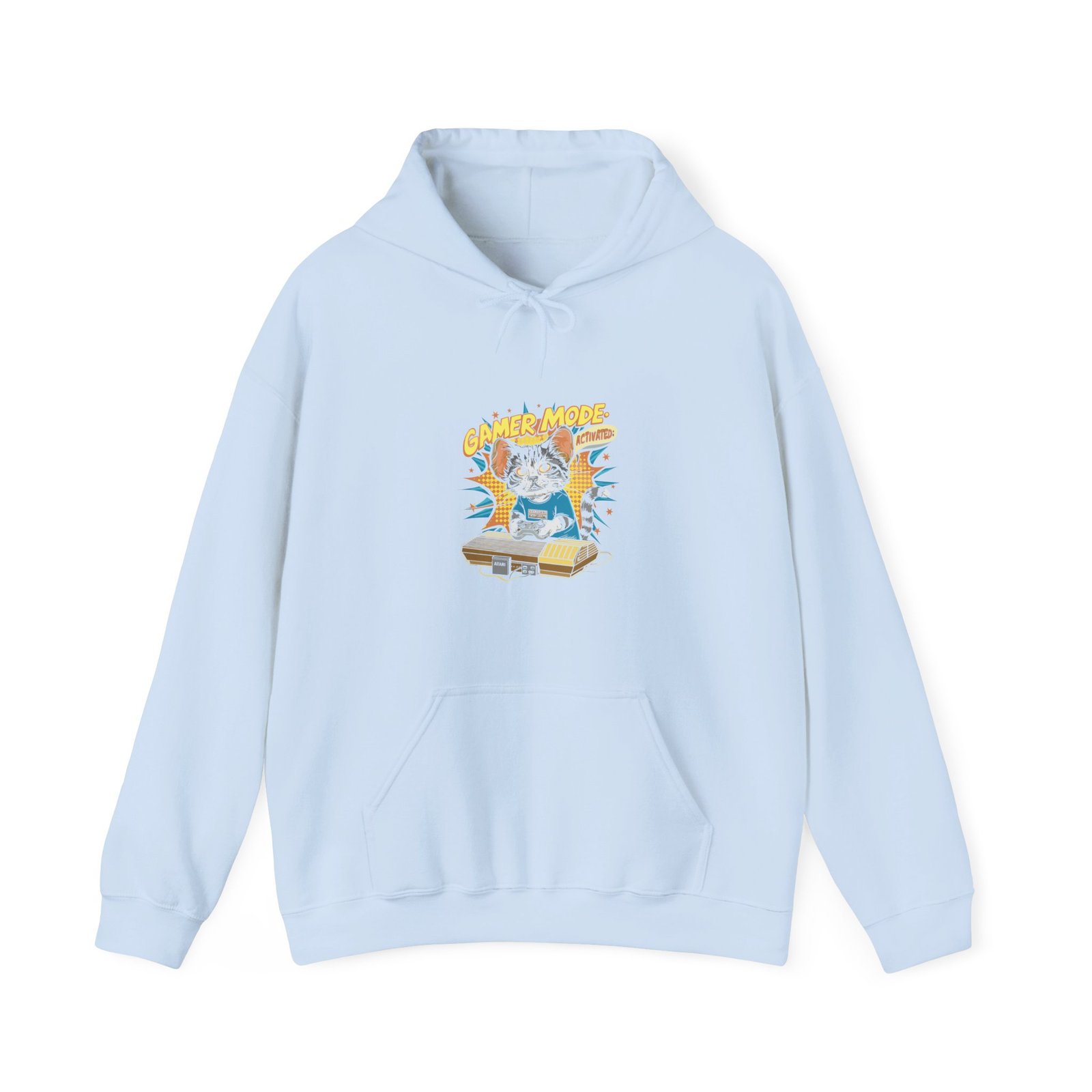 Gamer Mode Keyboard Cat Playing Music Illustration - Hoodie - Image 9