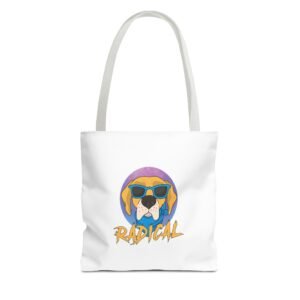 Cool Dog Wearing Radical Sunglasses Graphic - Tote Bag
