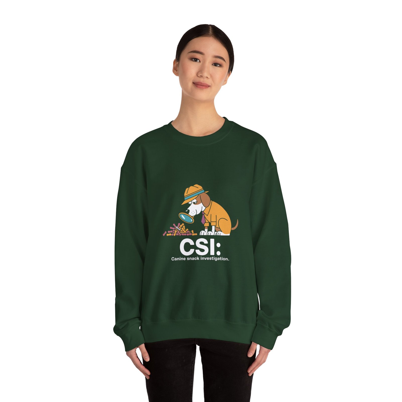CSI Canine Investigation Dog Graphic Design - Sweatshirt - Image 8