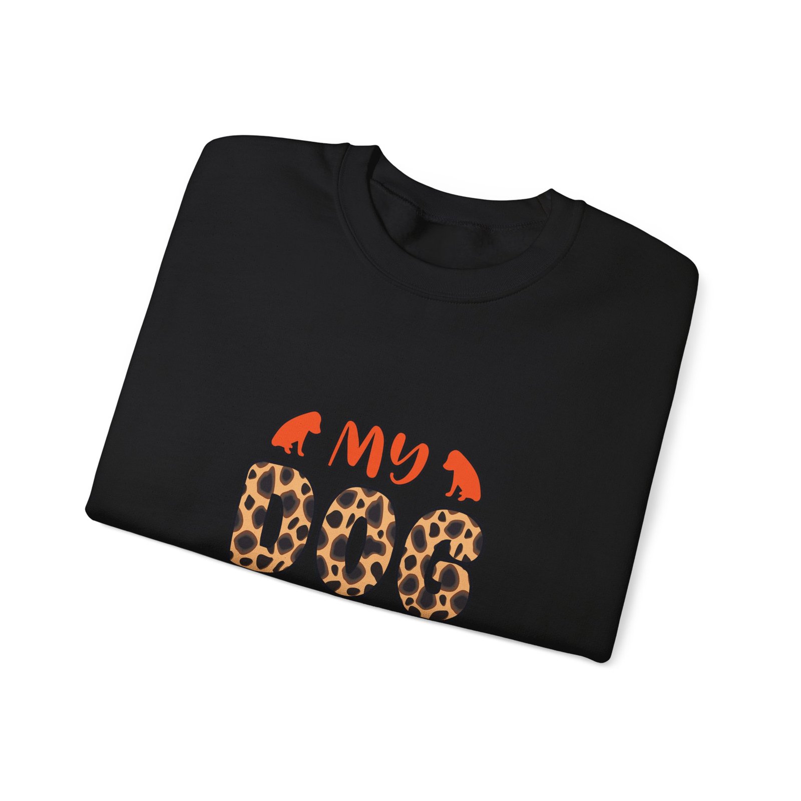 My Dog Is My Bestie Leopard Print Design - Sweatshirt - Image 3