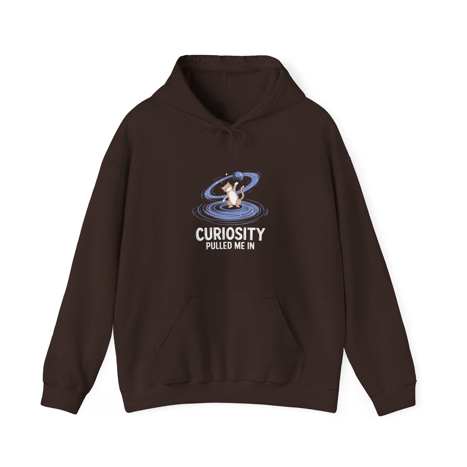 Curiosity Pulled Me In Inspirational Quote Typography Design - Hoodie - Image 5