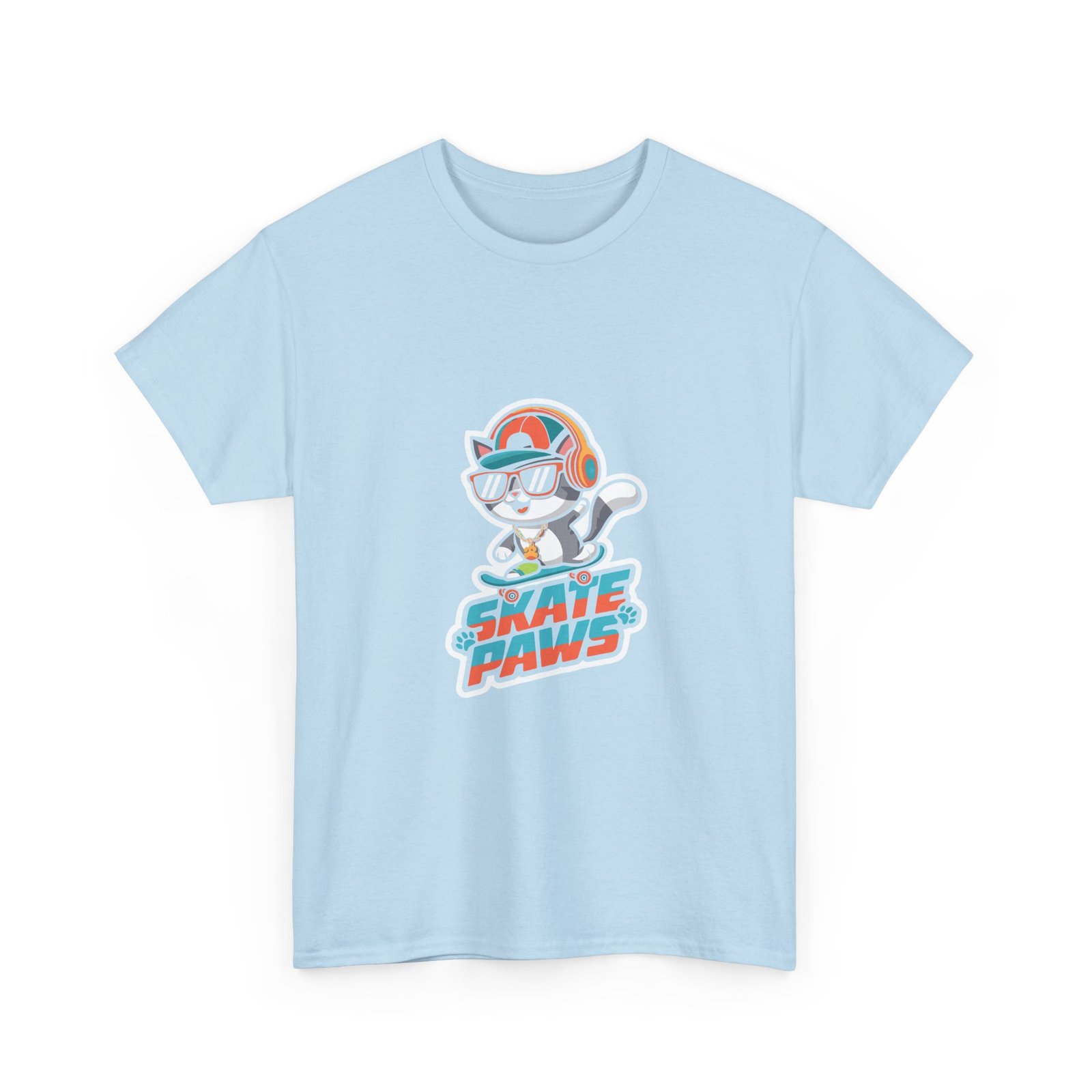 Skate Paws Roller Cat Graphic Featuring Playful Feline on Roller Skates - T-shirt - Image 11