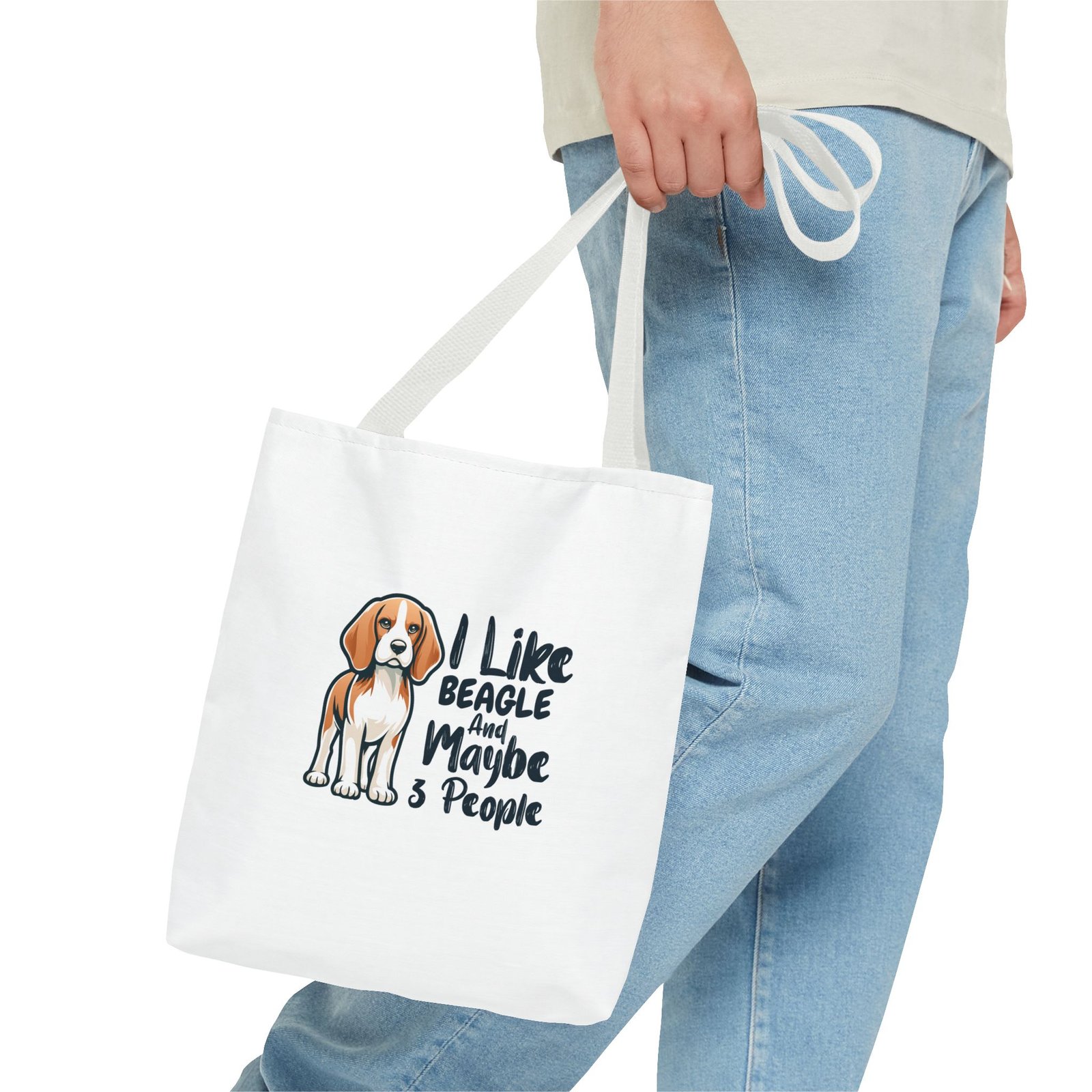 Whimsical Beagle Illustration with Magical Elements - Tote Bag - Image 3