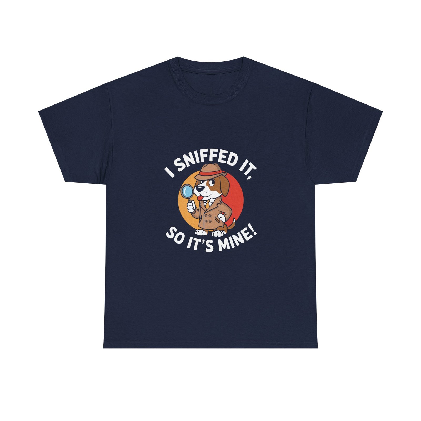 Cute Detective Dog Wearing Glasses Sniffing a Clue Illustration - T-shirt - Image 9
