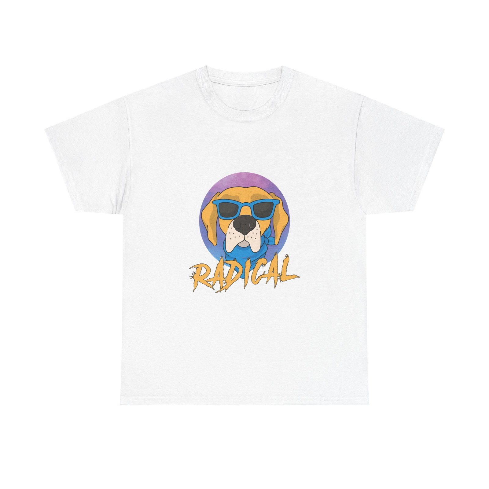 Cool Dog Wearing Radical Sunglasses Graphic - T-shirt