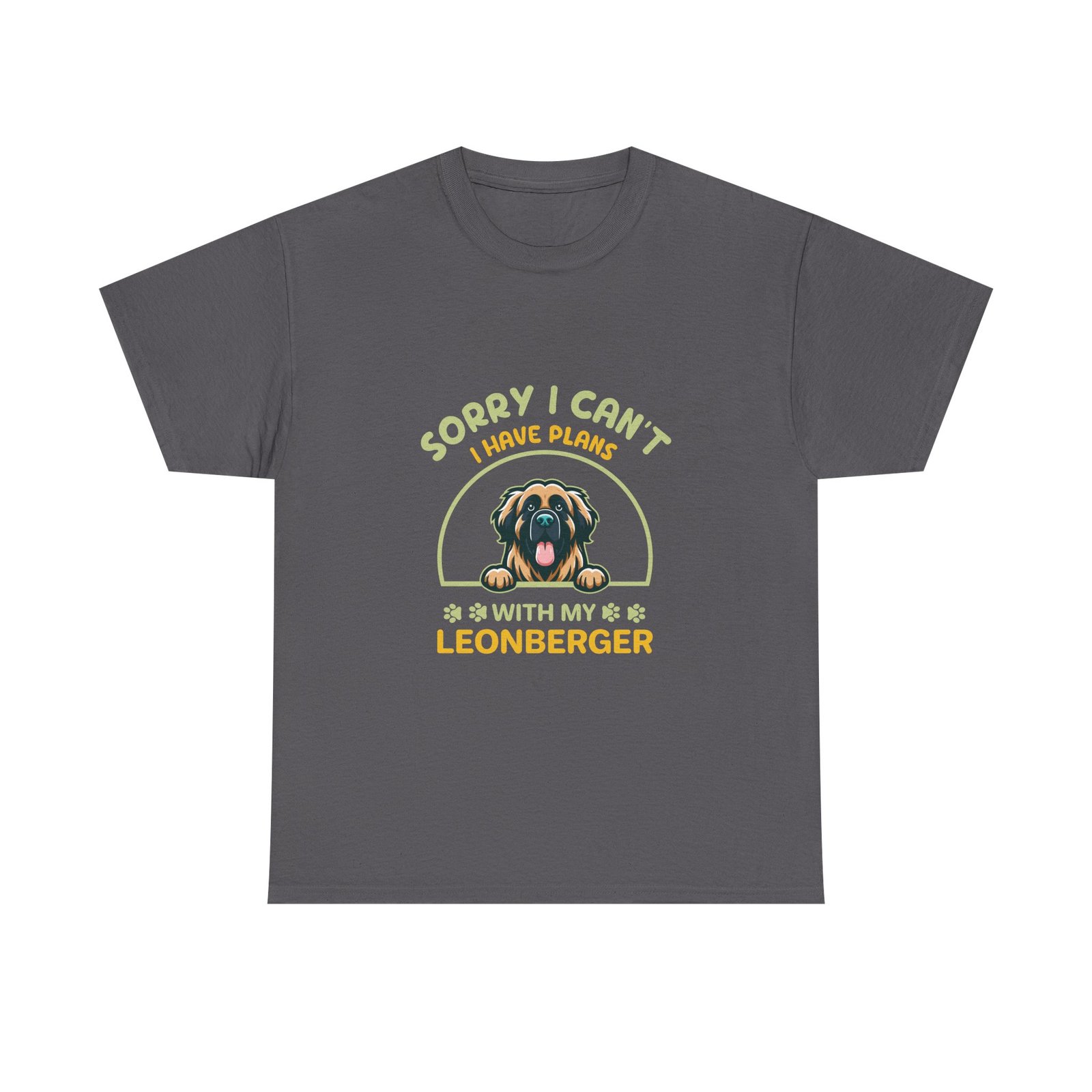 Leonberger Sorry I Have Plans Dog Lover Graphic - T-shirt - Image 5