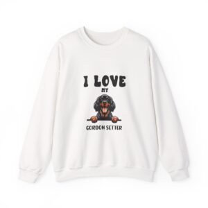I Love Gordon Setter Heart and Paw Print Design - Sweatshirt