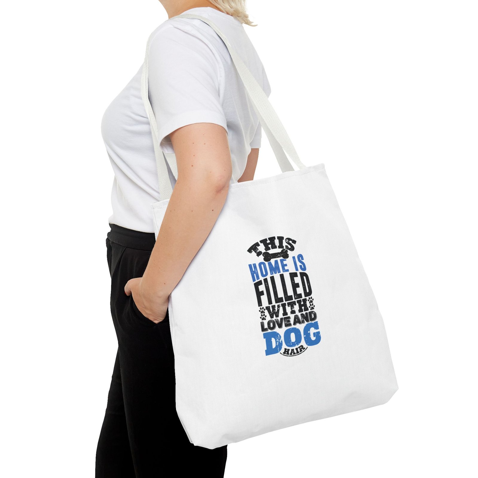 Home Filled With Love Dog Heartwarming Cozy Design - Tote Bag - Image 12