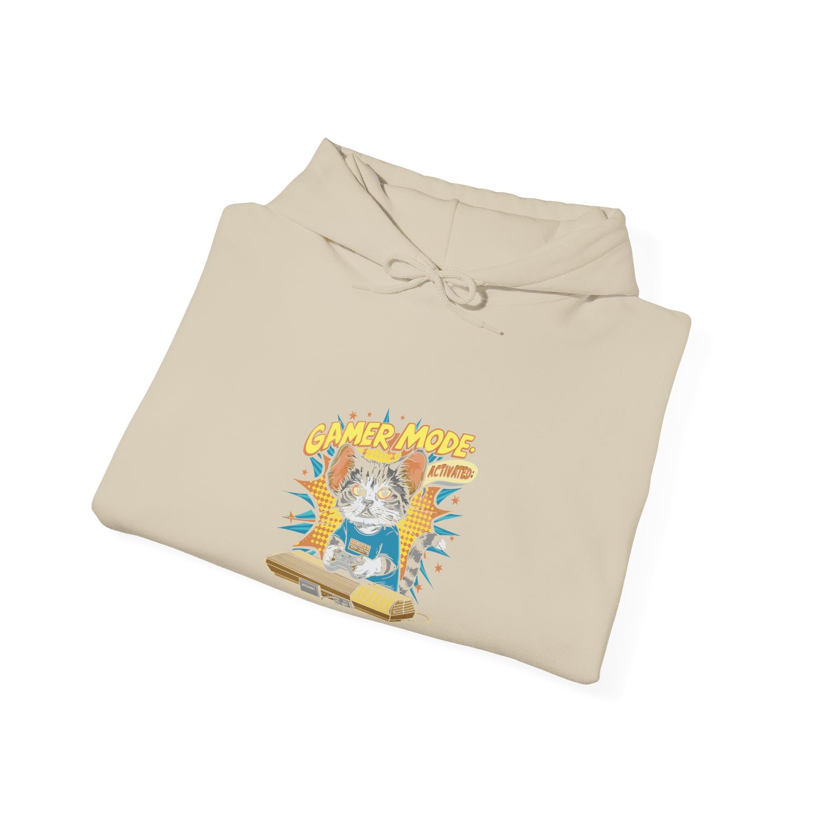 Gamer Mode Keyboard Cat Playing Music Illustration - Hoodie - Image 8