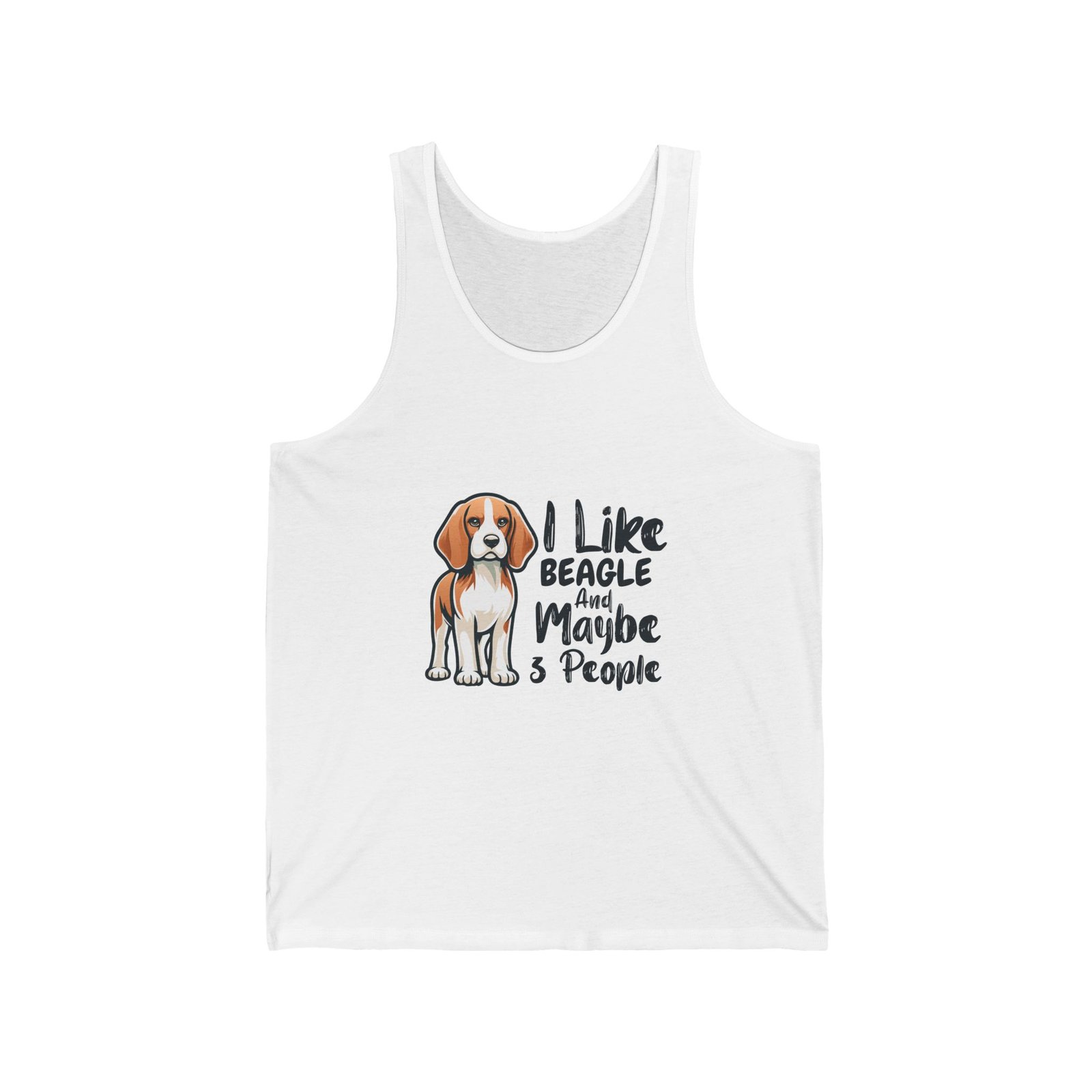 Whimsical Beagle Illustration with Magical Elements - Tank Top