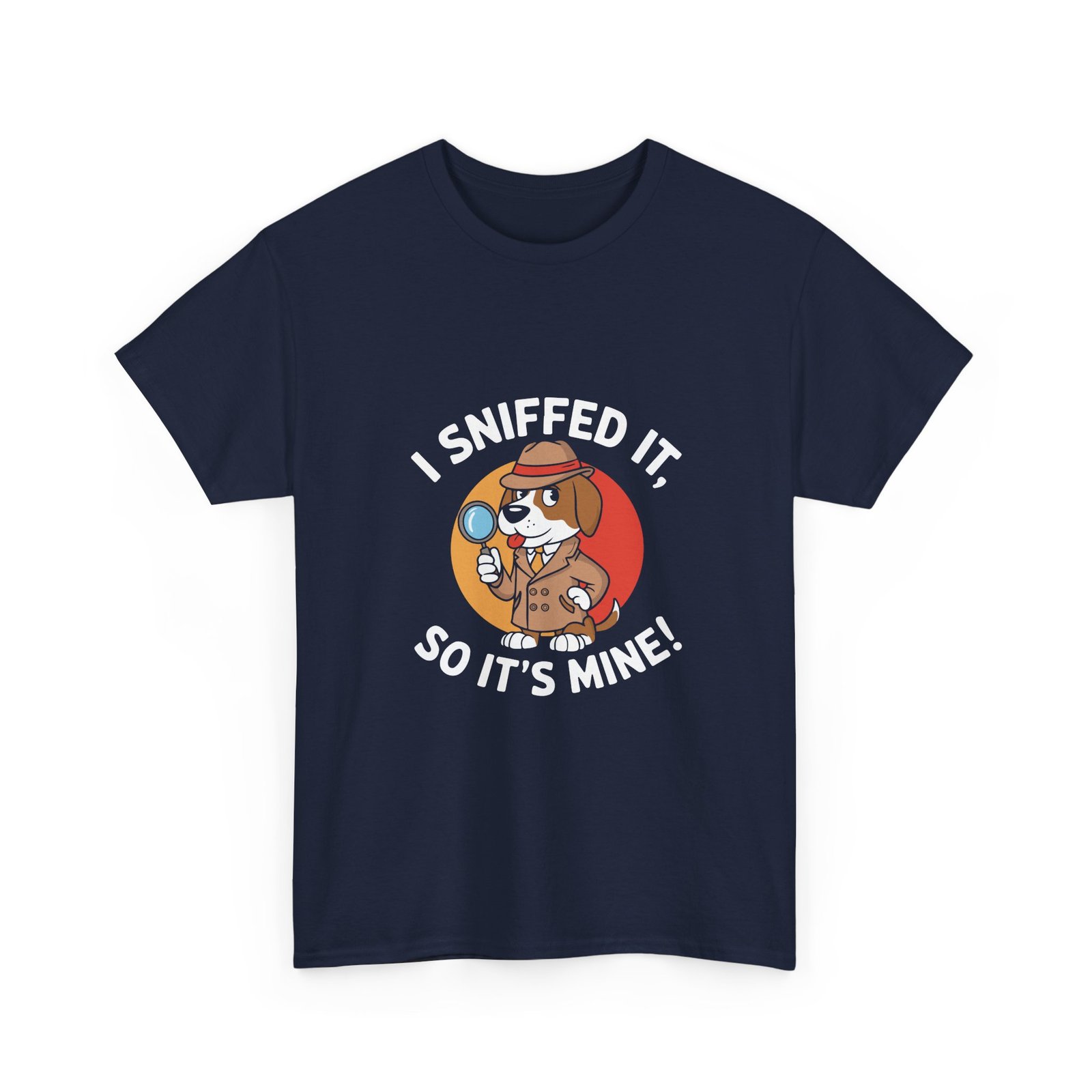 Cute Detective Dog Wearing Glasses Sniffing a Clue Illustration - T-shirt - Image 11