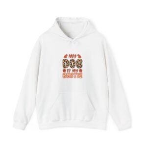 My Dog Is My Bestie Leopard Print Design - Hoodie