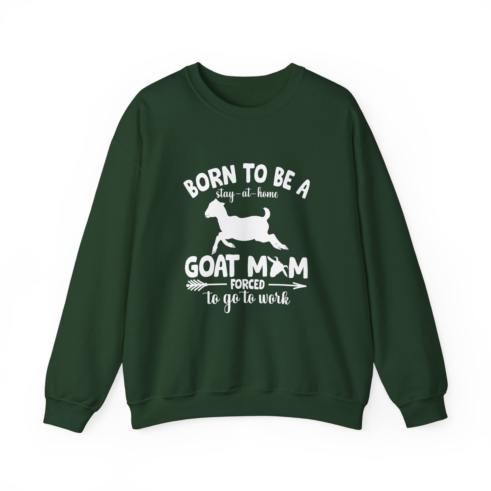 Goat Mom Stay At Home Humor Cute Funny Animal Design - Sweatshirt - Image 5
