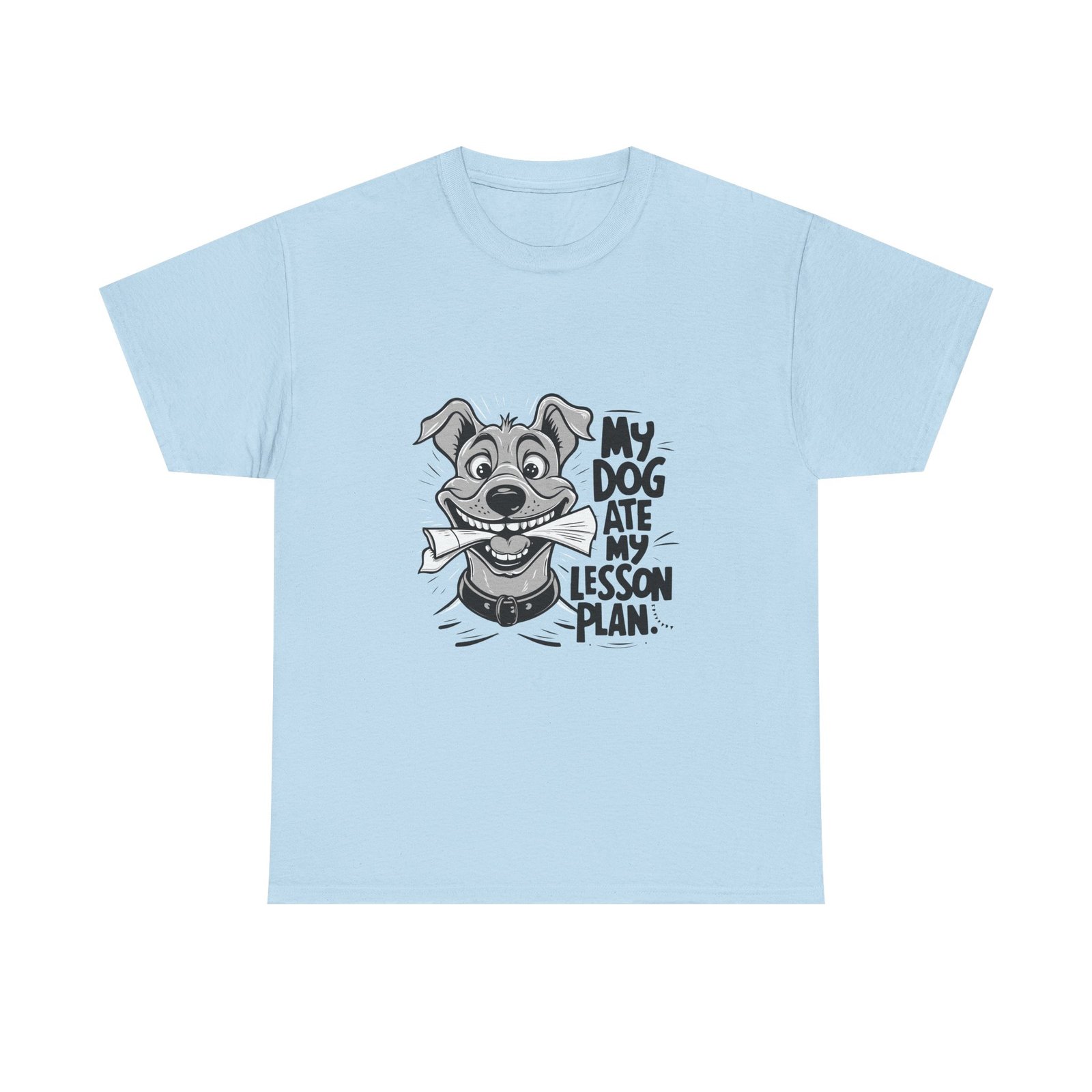 Playful My Dog Ate My Lesson Plan Funny Teacher Design - T-shirt - Image 9