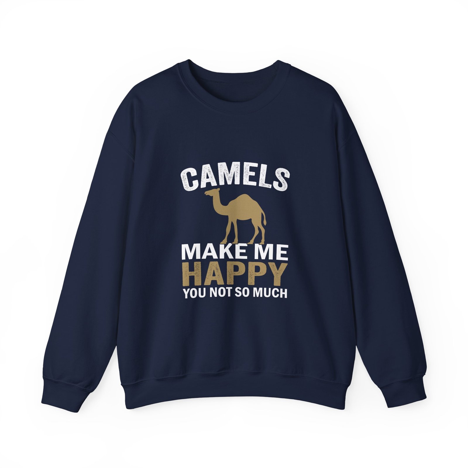 Camels Make Me Happy Funny Quote with Cute Cartoon Camel - Sweatshirt - Image 9