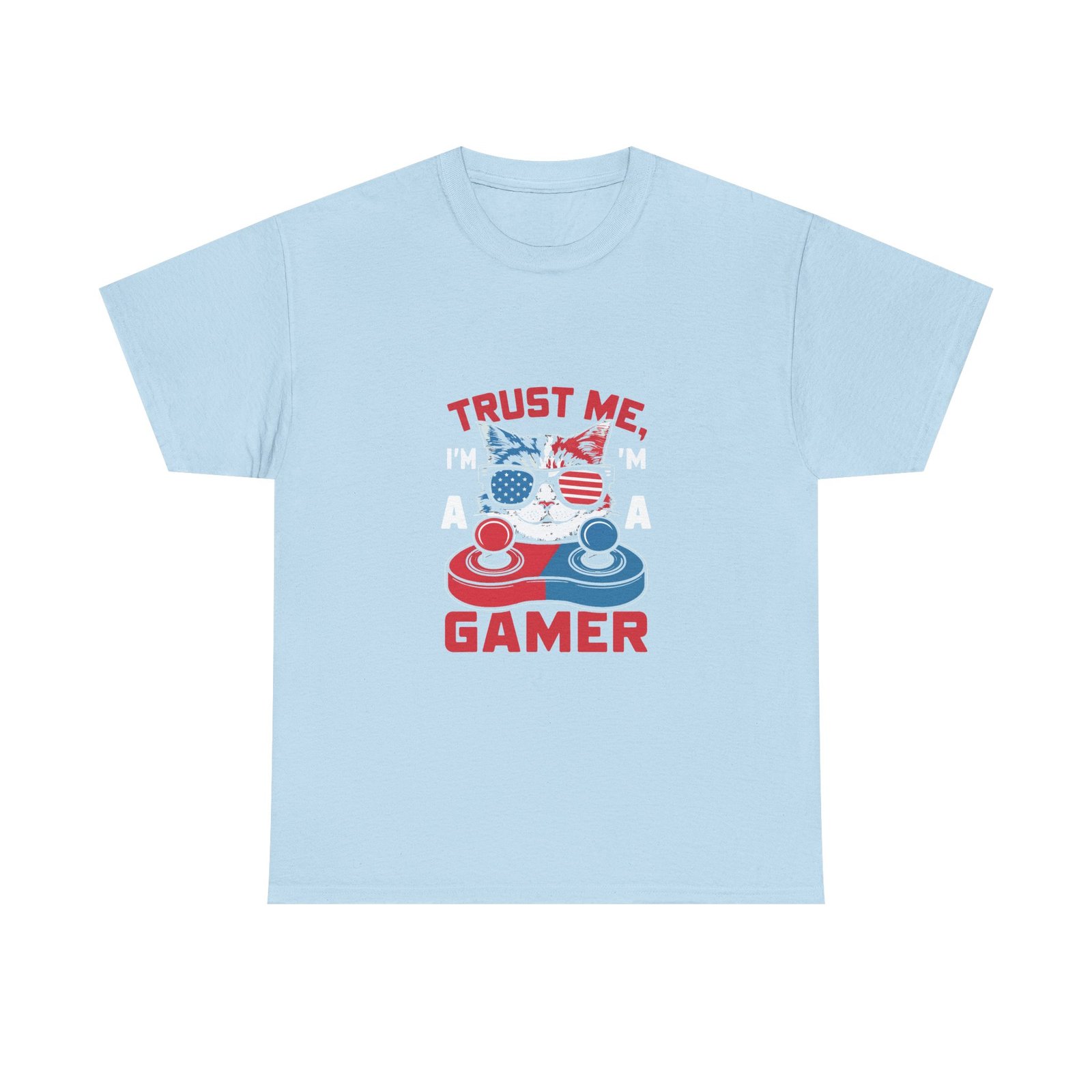Trust Me Gamer Cat Funny Gaming Illustration - T-shirt - Image 9