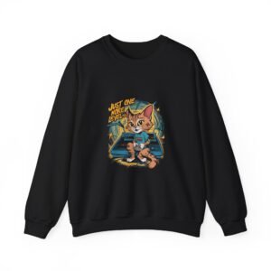 Just One More Level Cat Gaming Illustration - Sweatshirt