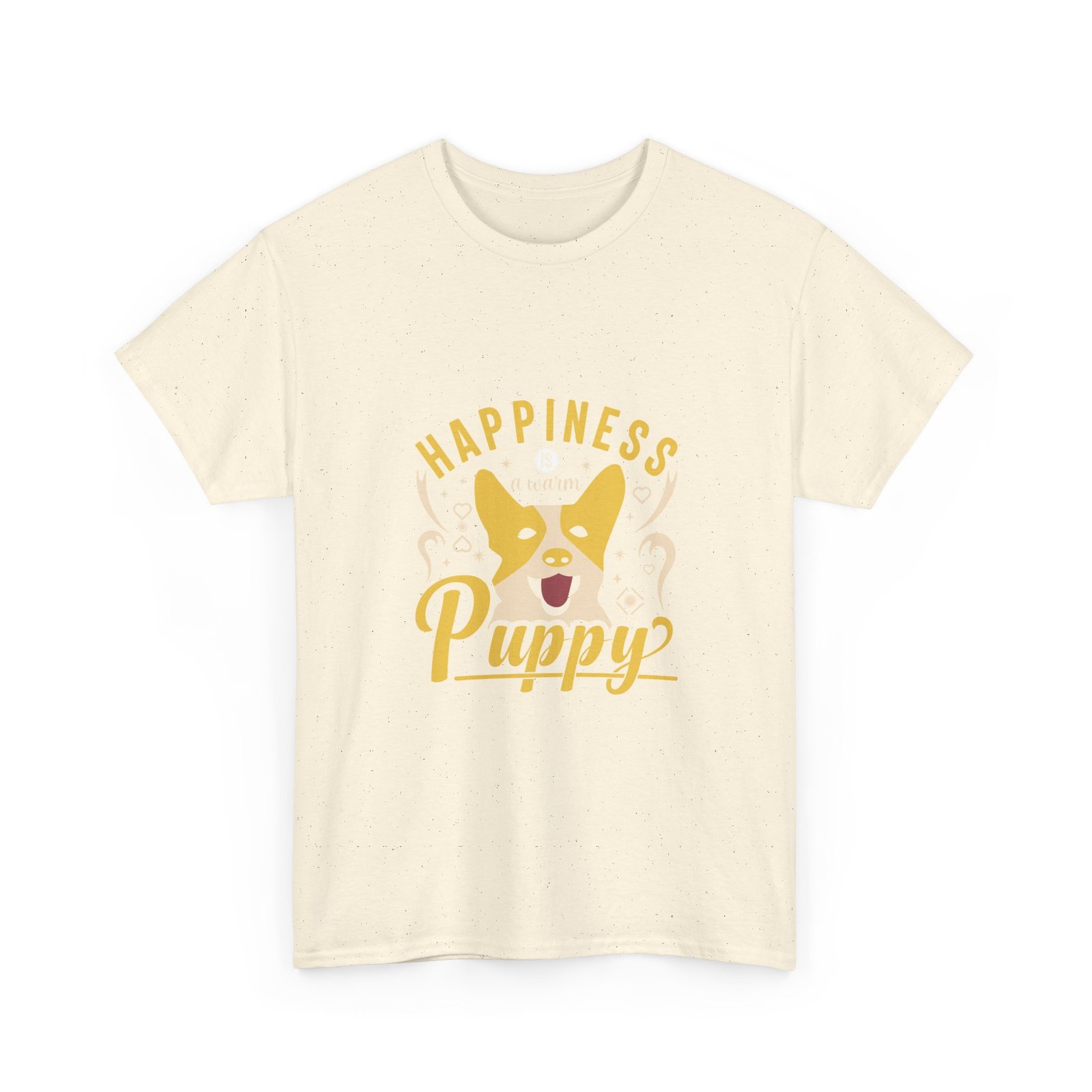 Cute Happiness Is A Puppy Heartwarming Puppy Love Design - T-shirt - Image 7