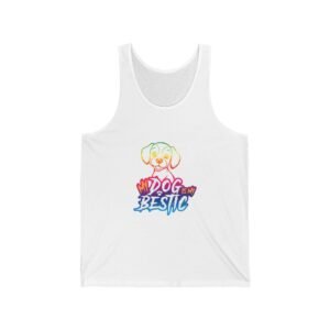 My Dog Is My Bestie Cute Paw Print Friendship Design - Tank Top