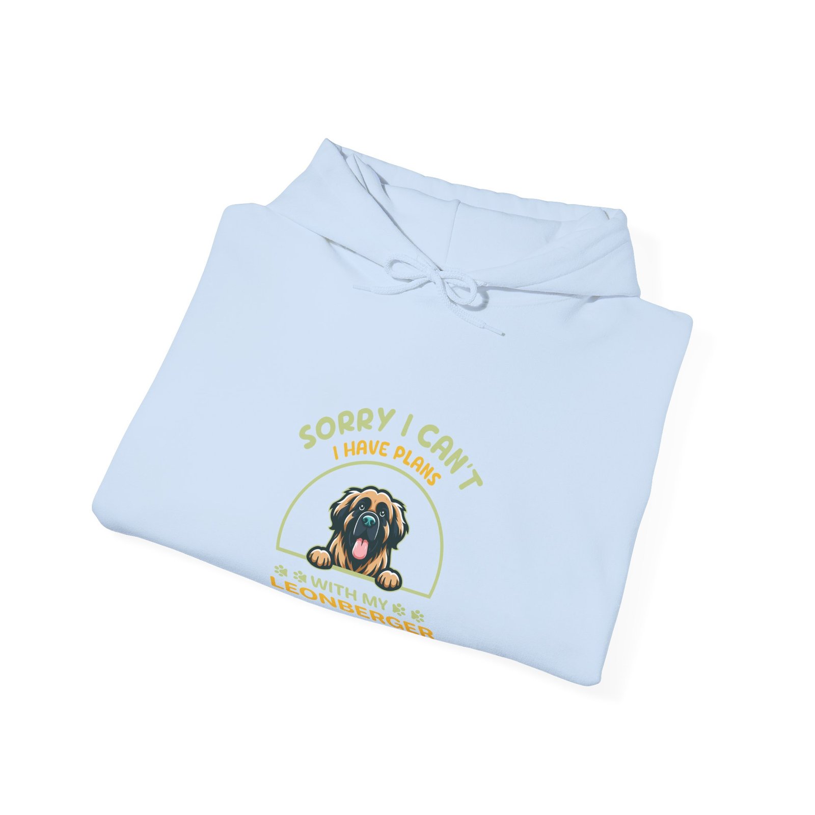 Leonberger Dog Sorry I Have Plans Funny Quote Design - Hoodie - Image 12