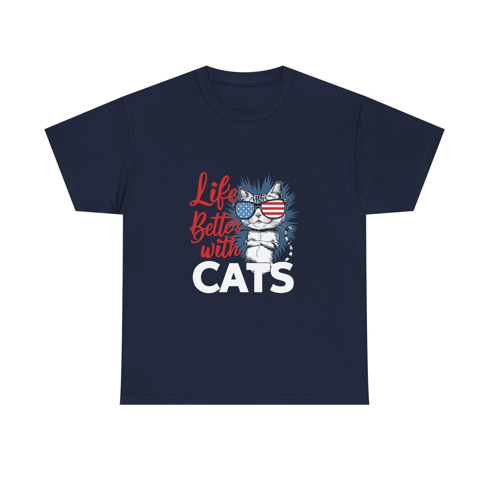 Life Is Better With Cats Retro Vintage Style Design - T-shirt - Image 9