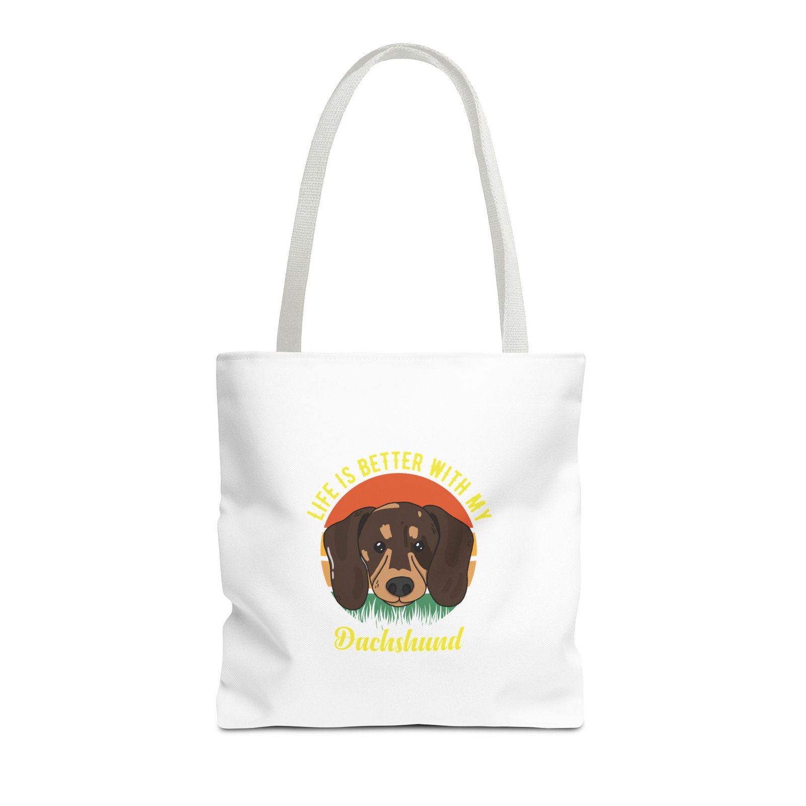 Dachshund Life Is Better Inspirational Dog Breed Design - Tote Bag - Image 5