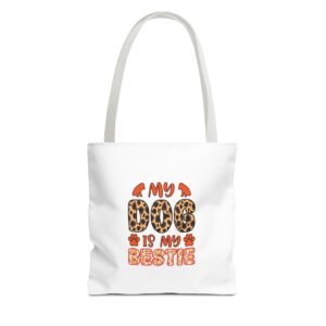 My Dog Is My Bestie Leopard Print Design - Tote Bag