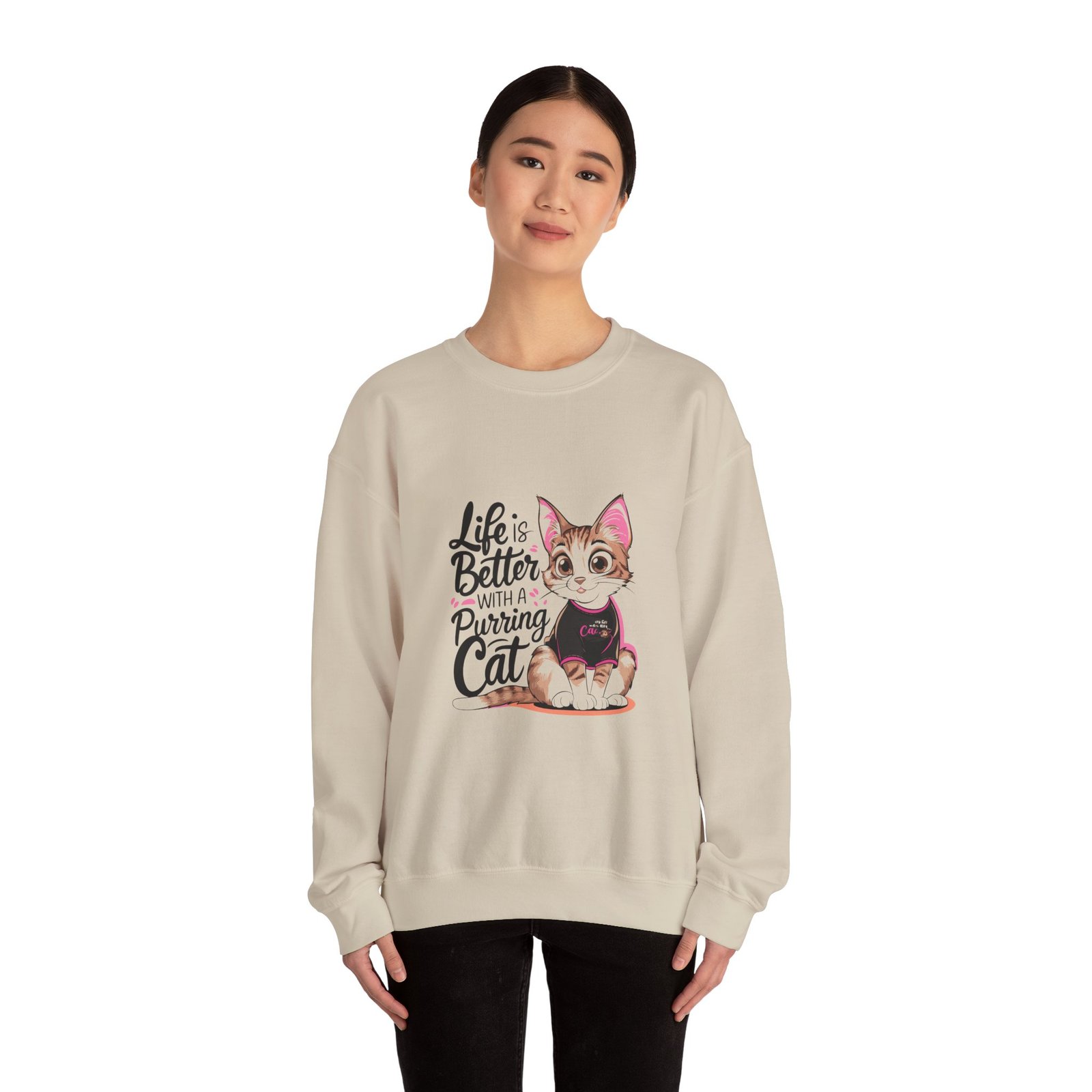 Life Is Better During Cat Relaxing Moments Graphic - Sweatshirt - Image 8