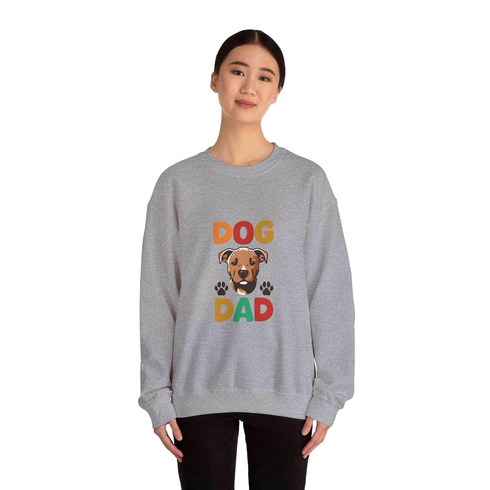 Bold Dog Dad Typography Design with Modern Style - Sweatshirt - Image 12