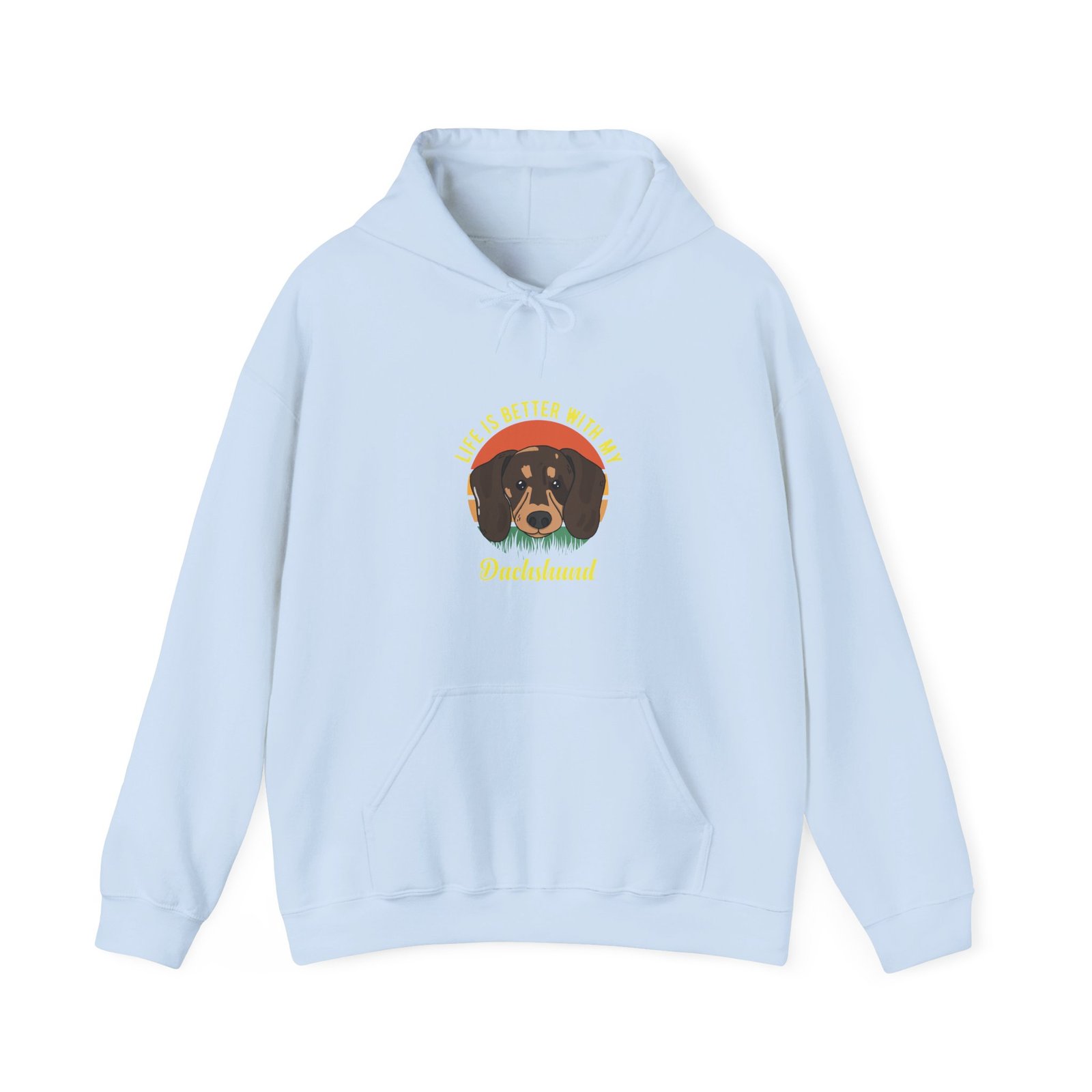 Dachshund Life Is Better Inspirational Dog Breed Design - Hoodie - Image 9