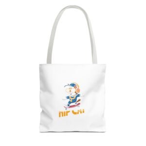 Cool Hip Cat Wearing Stylish Headphones Illustration - Tote Bag