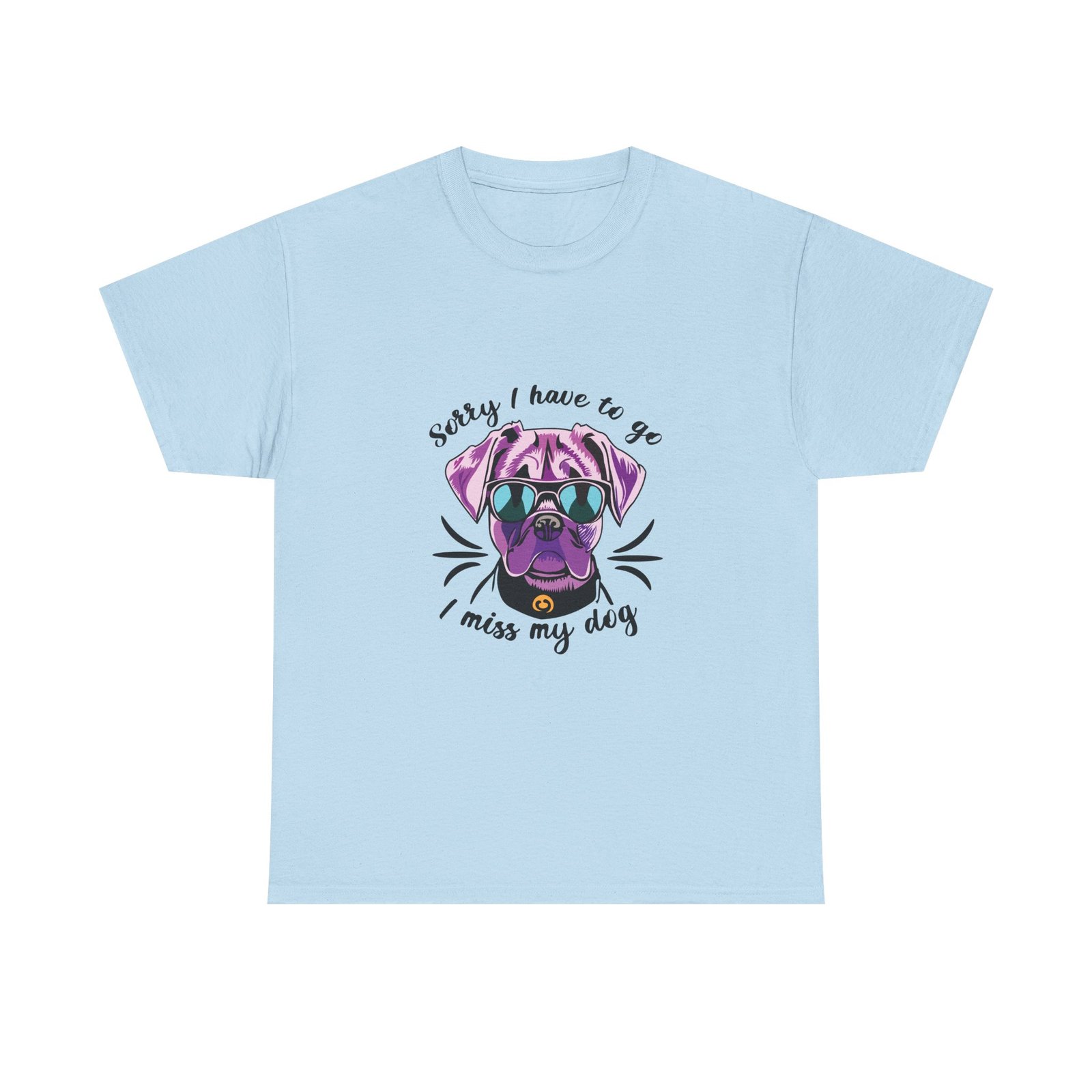 Cool Purple Pug Wearing Stylish Sunglasses Illustration - T-shirt - Image 9