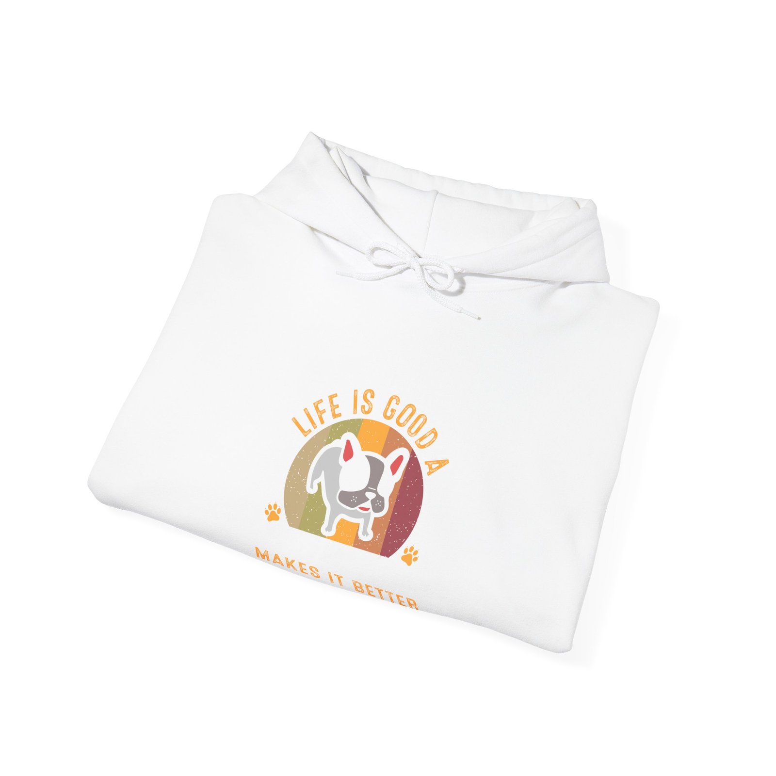 Cute French Bulldog Illustration Saying Makes It Better - Hoodie - Image 4