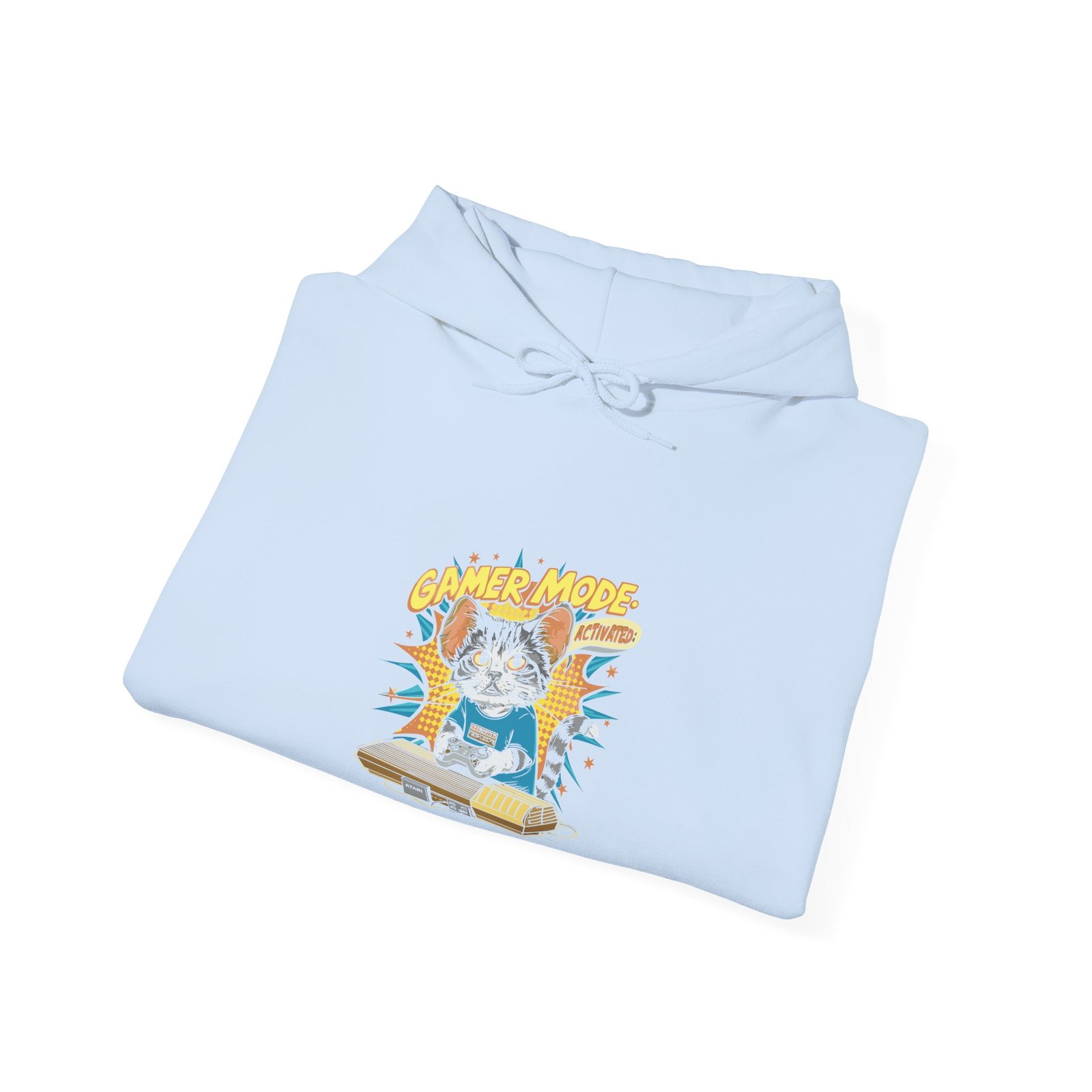 Gamer Mode Keyboard Cat Playing Music Illustration - Hoodie - Image 12
