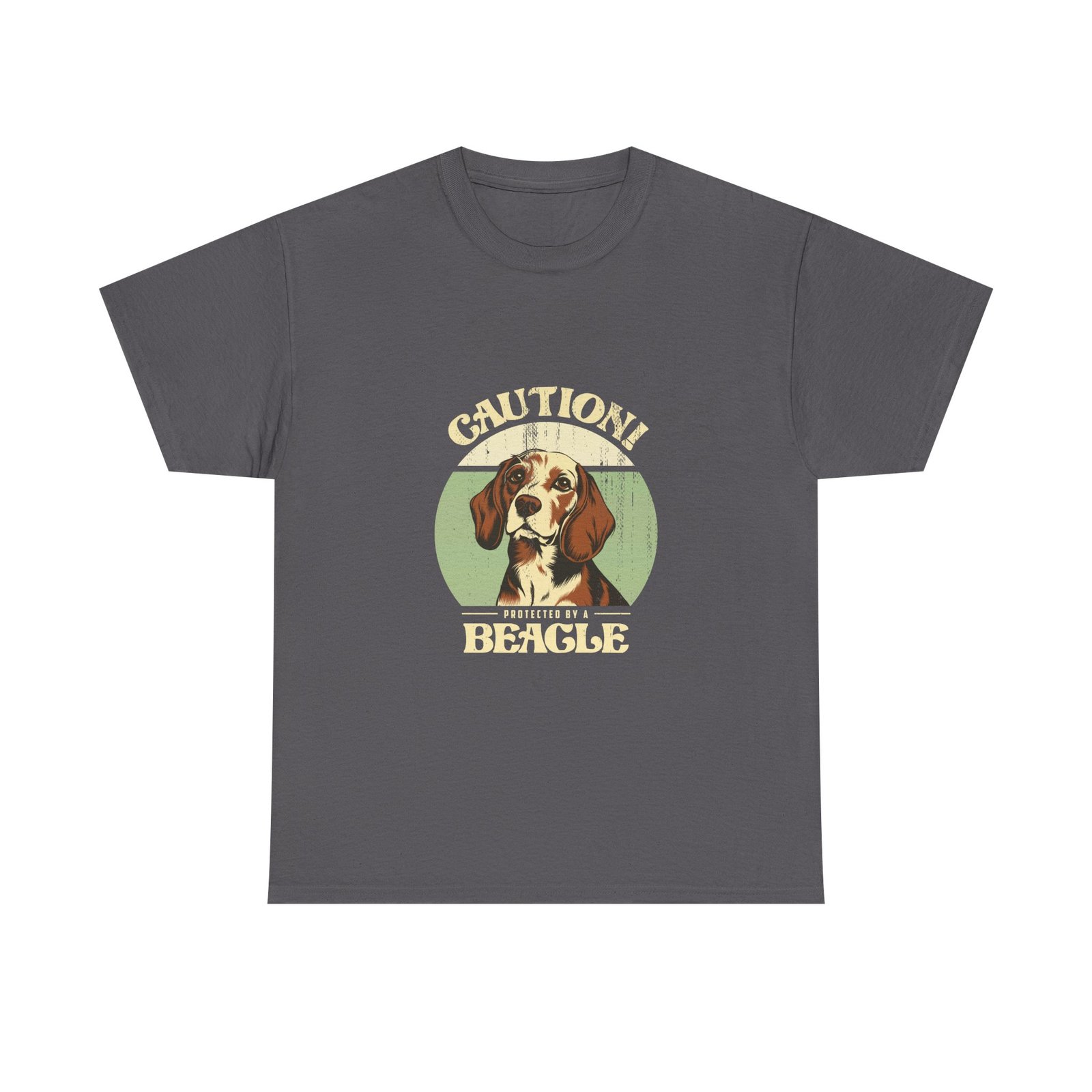 Caution Beagle Warning Sign Graphic Design - T-shirt - Image 5