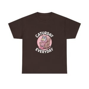 Caturday Everyday Relaxing Cat Chill Vibes Design - T-shirt