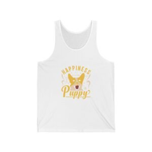 Cute Happiness Is A Puppy Heartwarming Puppy Love Design - Tank Top