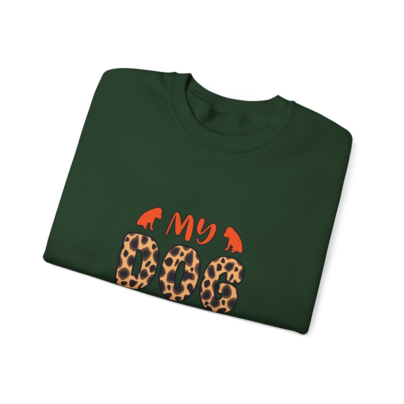 My Dog Is My Bestie Leopard Print Design - Sweatshirt - Image 7